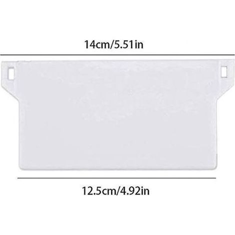 Lot de 10 plaques de poids pour store Vertical, lamelles verticales de 127mm, pièces de rechange blanches (1/4)