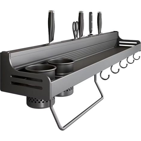 Étagère à épices murale pour cuisine, gris, 40 cm (1/5)