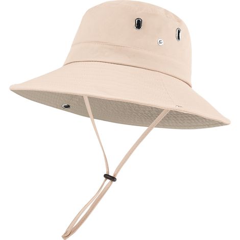 1 Chapeau de soleil, bord large 9cm, protection UV UPF 50+, pliable, ajustable 58-65cm, pour randonnée, pêche, jardinage