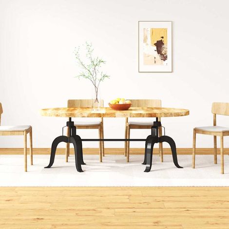 Esstisch Massivholz Mango und Stahl 180 cm (1/5)