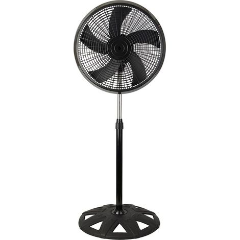 Ventilatore da terra Acute nero oscillante da 65 W