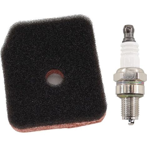 Filtre à air et bougie d'allumage compatibles avec Stihl HS81R HS81RC HS81T HS81TC HS82R HS82RC HS82T HS86R HS86T HS87R HS87T Taille-haie remplace 4237 120 1800 (1/4)
