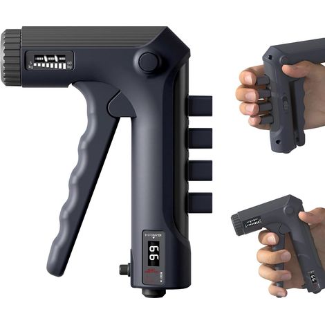 Hand Grip Musculation, Handgrip Réglable, Hand Gripper pour L'Entraînement Avant Bras, Grip Musculation avec Compteur Mécanique, Poignee Musculation avec Deux Modes D'Entraînement, 1 Pièce (1/5)