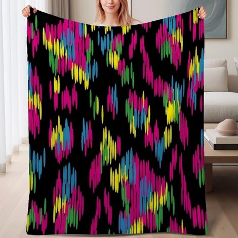 Couverture polaire ultra-douce adaptable 60x80 pouces, parfait pour lit, canapé, voyage, camping (1/4)