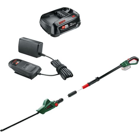 Bosch 06008B3001 18v Telescopic Hedgecutter UniversalHedgePole + 2.5AH Battery (1/5)