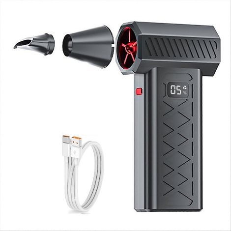 130000 tr min haute puissance électrique air duster 6-Gear vitesse souffleur poussière LED lampe sécurité hammer (1/5)