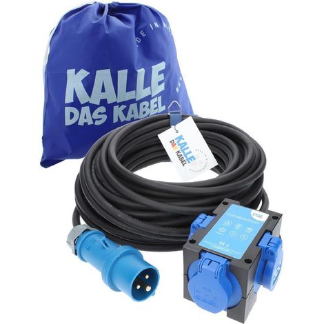 Kalle Adapterkabel CEE 230V 16A 2,5mm² auf Zelt Edition IP44 10 Meter (1/5)