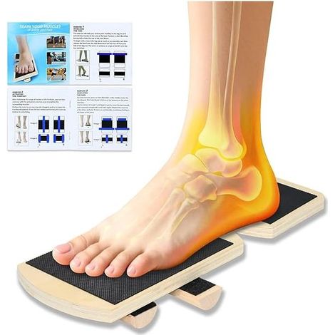 Knöchel-Balance-Board – Birkenholz, 300 kg – rutschfeste TPE-Oberfläche – für Fußrehabilitation, Stabilität und Kräftigung – 1 Stück (1/5)