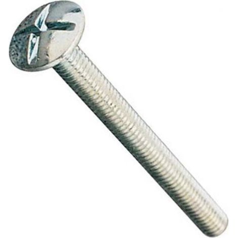 100 boulons poêlier 6 X 50mm zingué - Viswood (1/3)