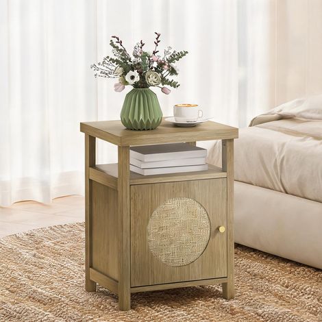 Table de chevet madera Natural 40 x 35 x 55 cm (1/5)
