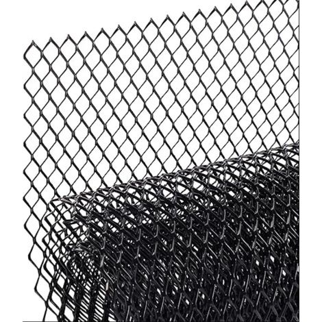 Noir grille de course, Taille du trou de Hexagonal de 6×12mm, grille en aluminium, universels grille de radiateur de voiture (1/5)
