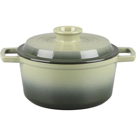 LAGUIOLE CUISSON - Cocotte en fonte ronde 20cm - "Masseiron Olivine" (1/5)