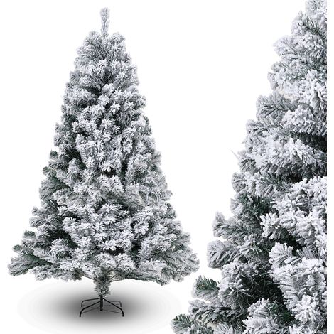 Wolketon 180cm Árbol de Navidad Artificial Árbol de Navidad de PVC con base de metal Xmas Party Decortaion (1/5)