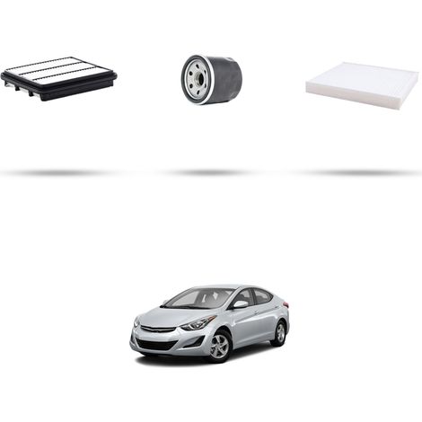 Kit tagliando 3 filtri compatibile con Hyundai Elantra III (MD) 1.8 110KW dal 2011 (1/4)