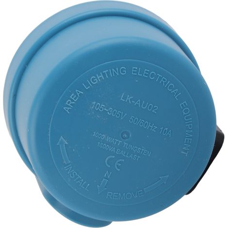 Cellule photoélectrique à verrouillage par rotation, boîtier en plastique, haute sensibilité, commande automatique, interrupteur pour éclairage public, 105 à 305 V (1/5)