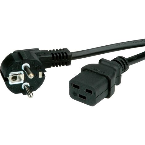 Value 19.99.1553 Strom Anschlusskabel Schwarz 3.00 m