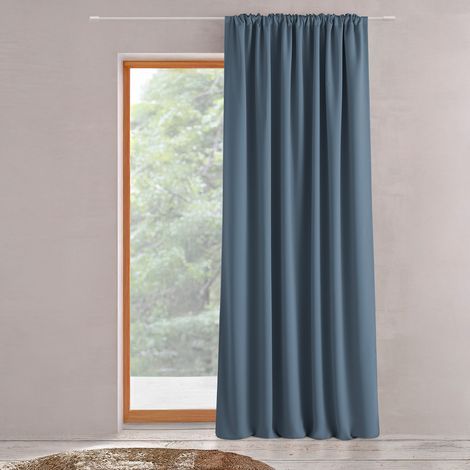 Plissierter Vorhang blau KILAVA 140x280 cm
