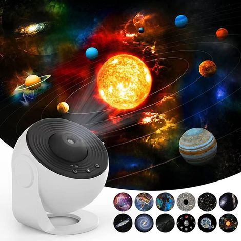 Filiyano – lampe galaxie LED blanche – Projecteur d'étoiles avec lampe galaxie LED blanche de planétarium (1/5)
