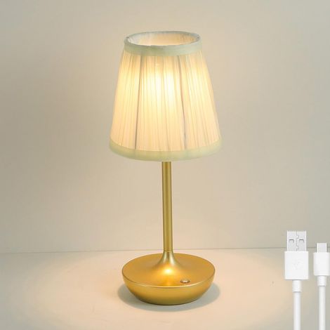 Lampe de Table LED Rechargeable 1200 mAh, Sans Fil et Tactile, 3 Températures pour Chambre et Bureau (1/5)