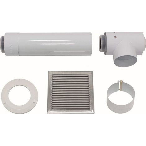Vaillant Basis-Anschluss-Set für getrennte Luftzufuhr 80/125 mm PP, 0020021006