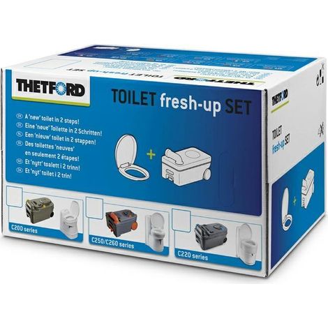 KIT FRESH-UP SET C220 THETFORD - CASSETTA WC RICAMBIO PER CAMPER E CARAVAN