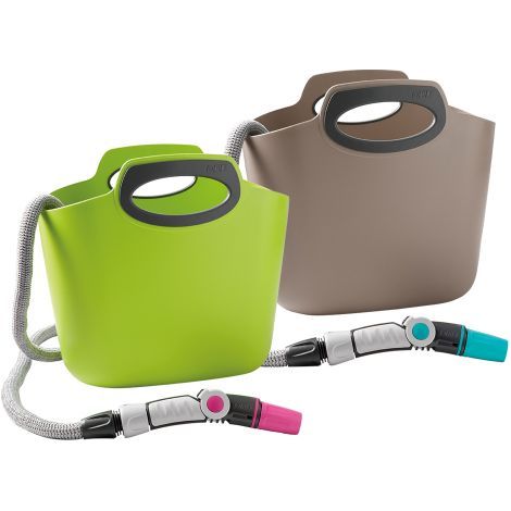TUBO ESTENSIBILE PER GIARDINO IN KIT 'AQUAPOP 30' col. verde
