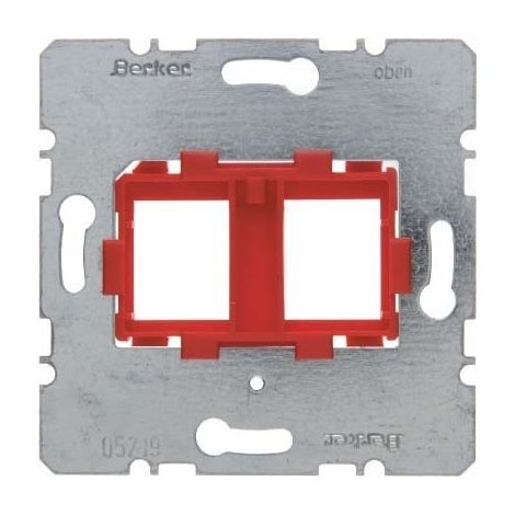 BERKER PLAQUE 454101 AVEC ENREGISTREMENT ROUGE MODULE INSERTS UTILISATION/CACHE POUR DE LA COMMUNICATION 4011334152736