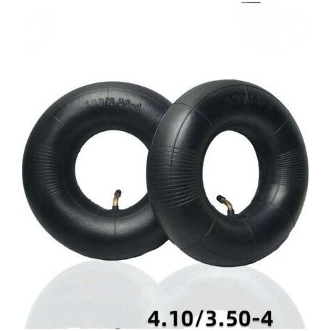 2 pièces pneus tubulaires série 4.10/3.50-4 pouces pour diable, chariot, charrette à bras, chariot de jardin, tondeuse à gazon, tube de remplacement 4.10-4 LKBD (1/4)