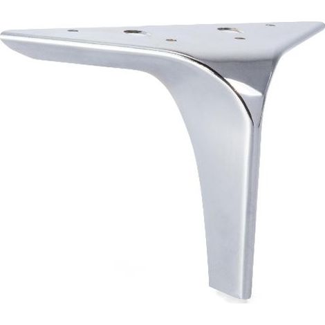 Q&ampQ pata metal clark h130 cromo , La pata metálica Clark es ideal para sofás y muebles, fabricada en metal duradero con un elegante acabado en cromo y una al