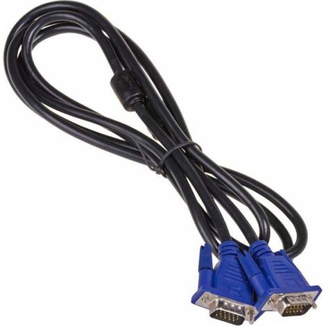 Cable VGA - Connecteur Sub-D 15 Broches Male-Male - 5 M - Compatible PC Moniteur TV (1/3)