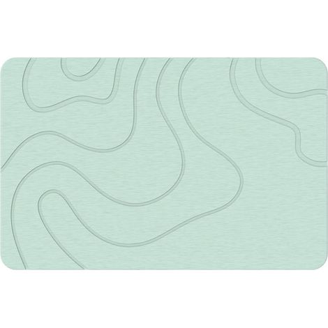 Tapis de Salle de Bain en Diatomite Absorbant, Tapis de Douche Antidérapant, 60 x 40 cm, Adapté pour la Salle de Bain, la Cuisine et L'entrée