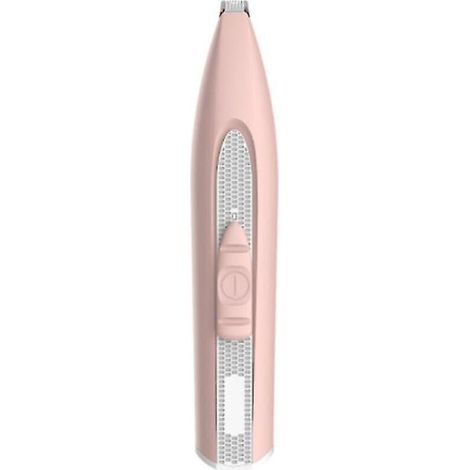 Ciseaux de toilettage sans fil pour chiens et chats - Tondeuse électrique silencieuse pour les poils des pattes et des yeux, rose, USB