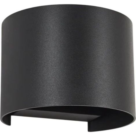 Gloupie Applique Da Esterno Hobby,Alluminio Nero,IP54, Potenza Massima 5W Luce Calda 4000K, Forma Mezza Luna (1/5)
