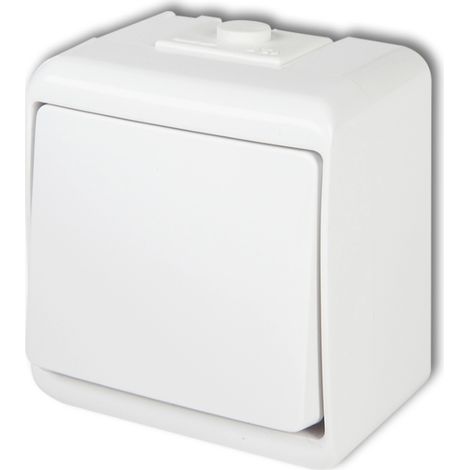 Junior-Einpol-Schalter Weiß IP54 WHE-1