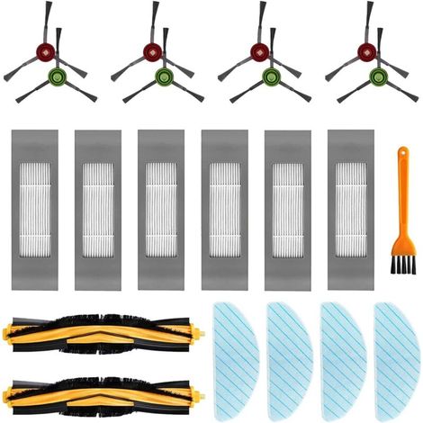 Replacement Filter Brush Accessory Set for Ecovacs DEEBOT N8 N8+ N8 Pro N8 Pro+ DEEBOT OZMO T8 T8+ T8 AIVI T8 AIVI+ T9 T9+ Robot Vacuum Cleaners (21 Pieces) (1/4)