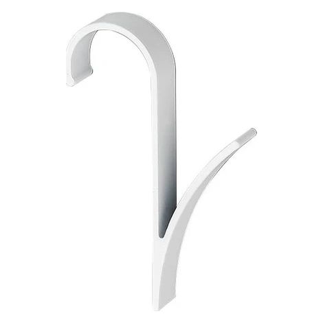 1 PCS Creative Multifonctionnel Crochet Espace Aluminium Radiateur Armoire Porte Arrière Crochet Salle De Bains Serviette Petit Crochet Maison Accessoires Style A Blanc