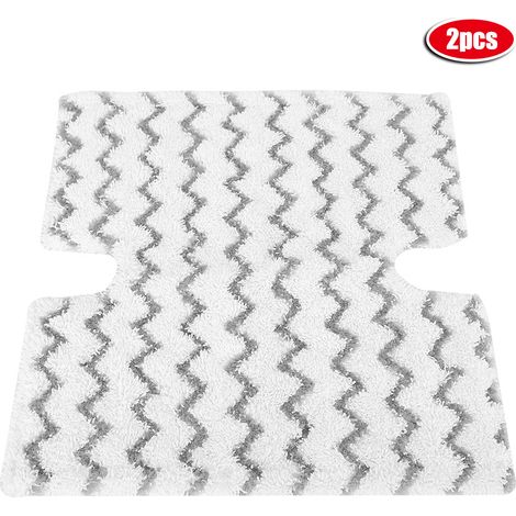 Lot de 2 lingettes, microfibre triple couche, lavable en machine, fermeture auto-agrippante, pour balai vapeur(Q3 : Nouveaux produits pour le mois d'août) (1/5)