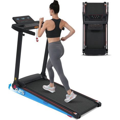 Tapis de Course Pliable 3.0 CV 14 km/h Inclinaison 8 % (120 kg) Bluetooth (1/5)