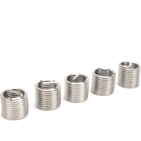 Lot de 5 Douilles Filetées Insert Métal pour Réparation Filetage, Connecteur de Protection, Kit de Fixation Universel (1/5)