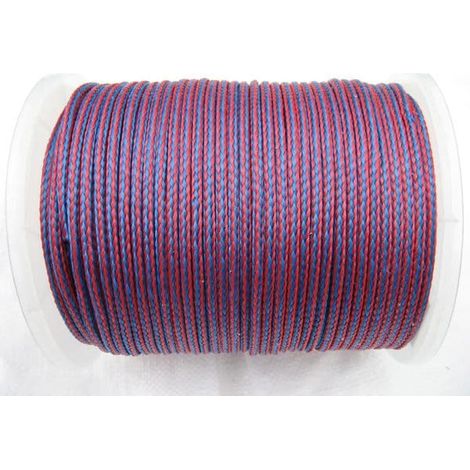 6MM x 175 Metre Blue/Red 16 Plait Single Braided PolyPropylene Rope - PP Hollow