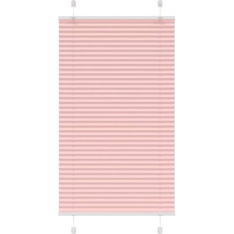 vidaXL Store plissé rose 70x150 cm largeur du tissu 69,4 cm polyester (1/5)