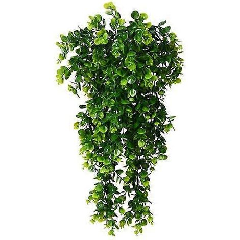Plantes suspendues artificielles en eucalyptus, réalistes et fraîches, à faire soi-même. Idéales pour la maison. (1/5)