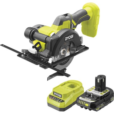 Scie Circulaire Compacte 18V ONE+ R18CS115-120GP – Coupe Bois, OSB, Parquet, Planche, Aménagement Intérieur, Ø115 mm, Batterie 2Ah + Chargeur (1/5)