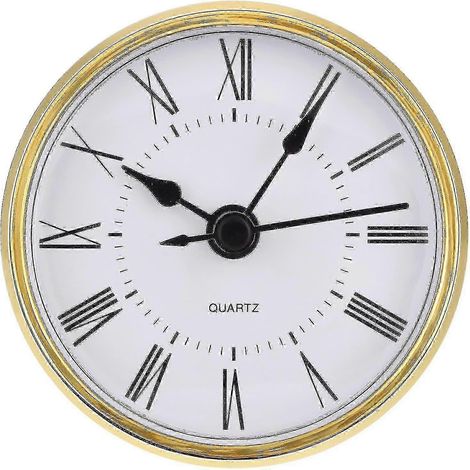 Horloge à quartz Shao 70 mm (2,8 pouces) à chiffres romains avec finitions dorées (1/5)