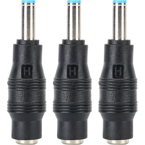 Adaptateur Secteur 3 Pièces 5.5x2.1mm Femelle vers 4.5x3.0 Mâle pour Chargeur PC Portable HP (1/5)