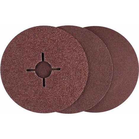 Bosch 2609256248 Disques abrasifs sur fibres pour Meuleuses angulaires (1/2)