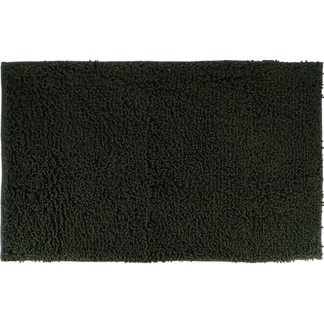 Tapis microfibre petite chenille 50x80 cm - vert sapin - Tendance (1/2)