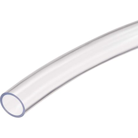 Tube en Vinyle PVC Transparent, Tuyau D'Eau Flexible Plastique Tuyau PVC Souple 18 mm ID X 21 mm Od, 1 M (1/4)
