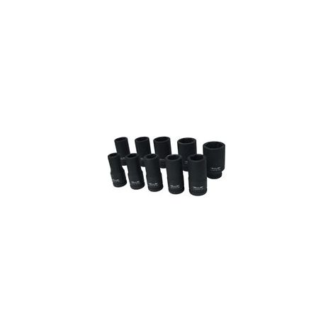 Adler Llave de impacto larga 3/4" 36mm, herramienta profesional para montaje y mantenimiento mecánico, diseño reforzado, recubrimiento protector, materiales resistentes, color metálico.