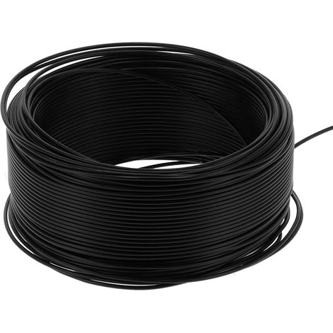 Câble électrique souple BVV‑1x1 7 conducteurs fil cuivre rouge isolé 100m / 328,1ft AC300V noir (1/5)